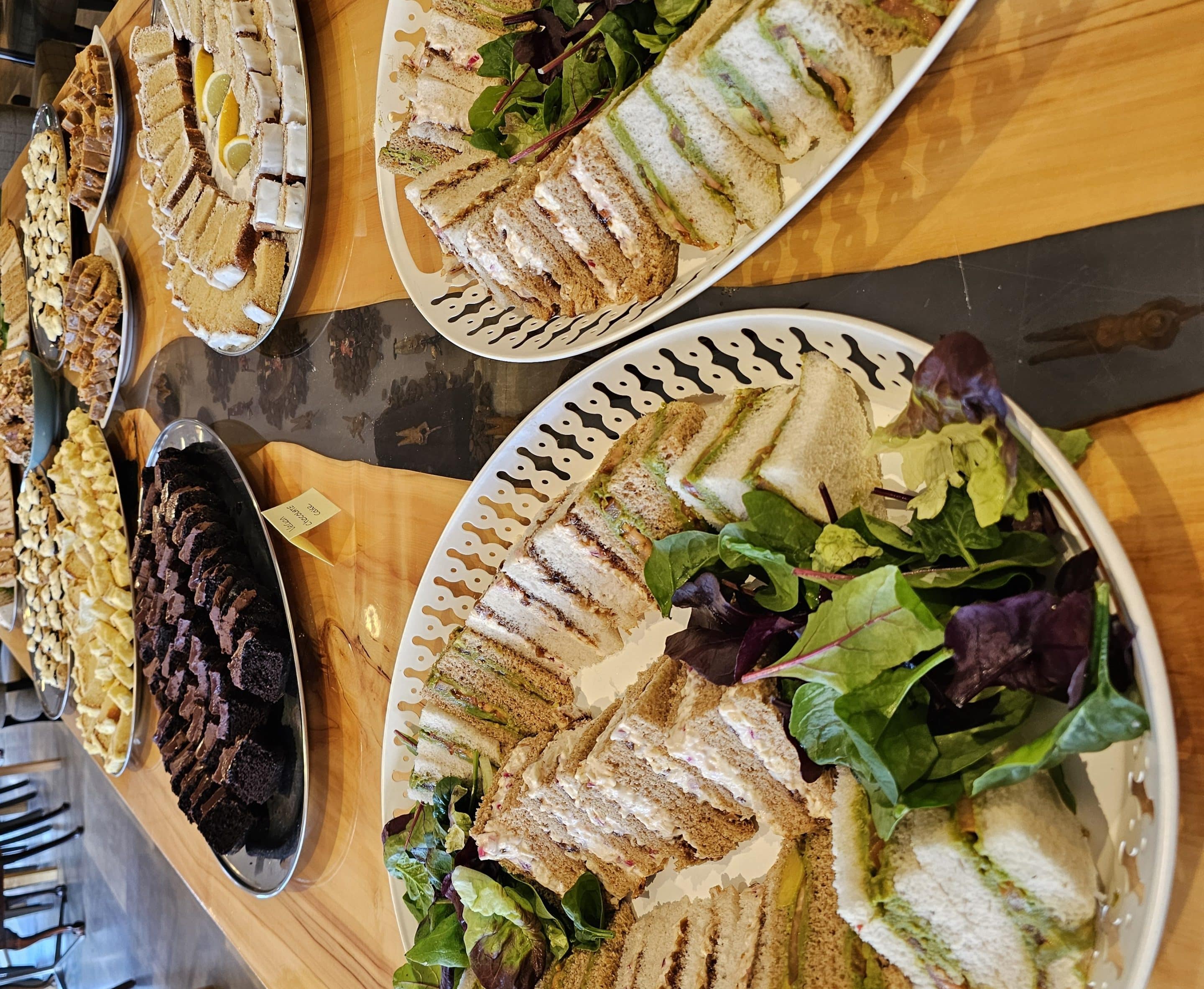 sandwiches landscape funeral tea